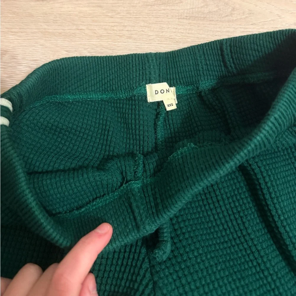 Donni Thermal Green Cropped Stripe Pants XXS - Picture 11 of 11